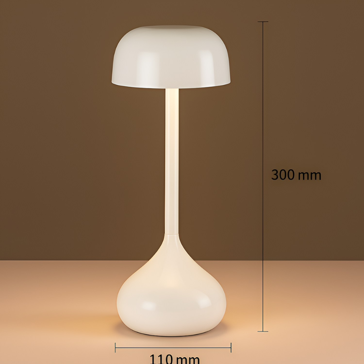 LunaGlow - Trådløs Dæmpbar LED Bordlampe