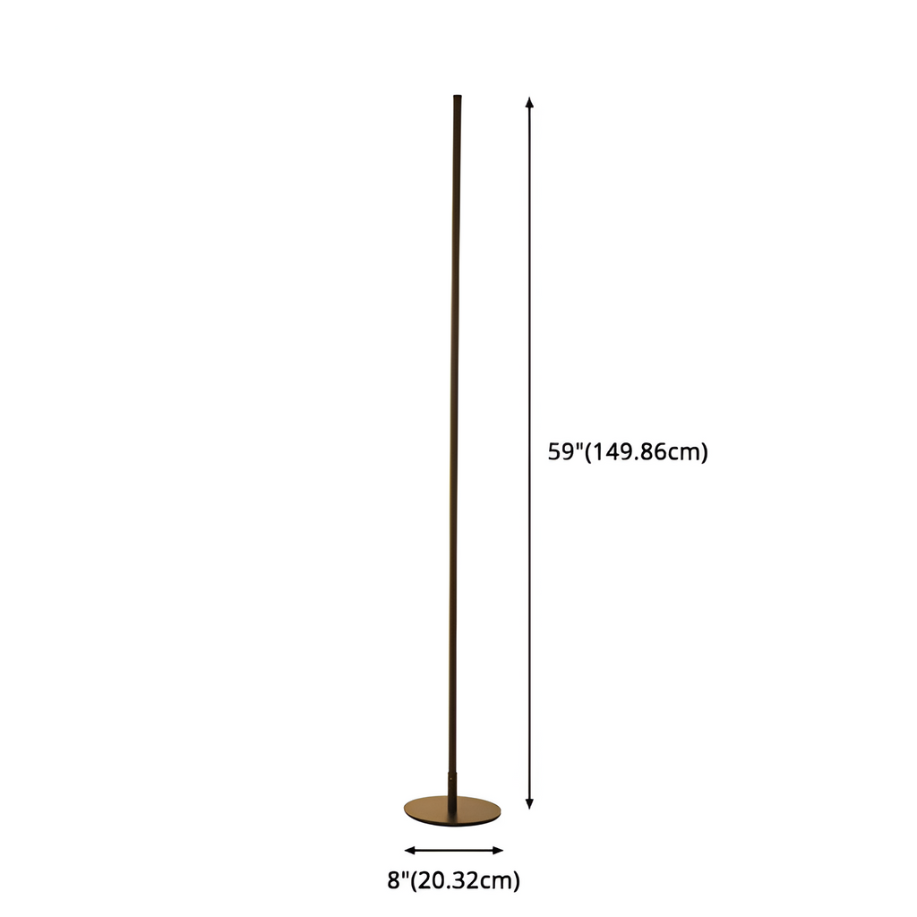 Minimalistisk Slank Gulvlampe - Lineær