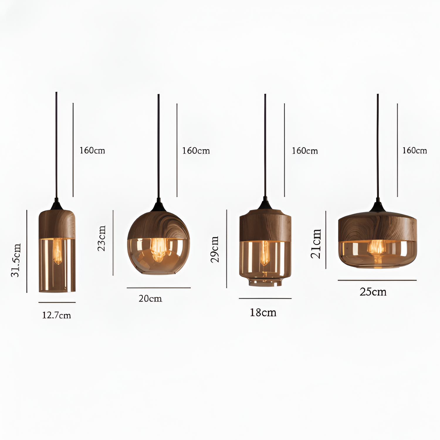 Minimalistisk Industriel Pendellampe - Justerbar