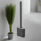Minimalistisk Langskaftet Toiletbørste - Ensfarvet