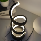 Minimalistisk Spiral Bordlampe - Dæmpbar