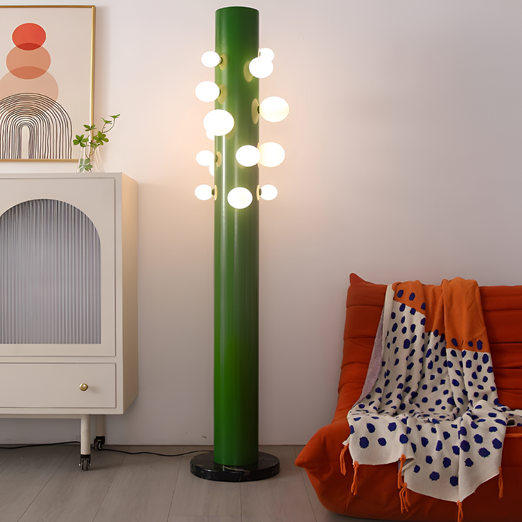 Minimalistisk Cylindrisk Gulvlampe - Multi-Lys