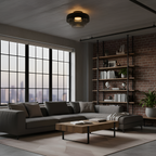 Flerlaget Transparent Glasloftlampe - Minimalistisk