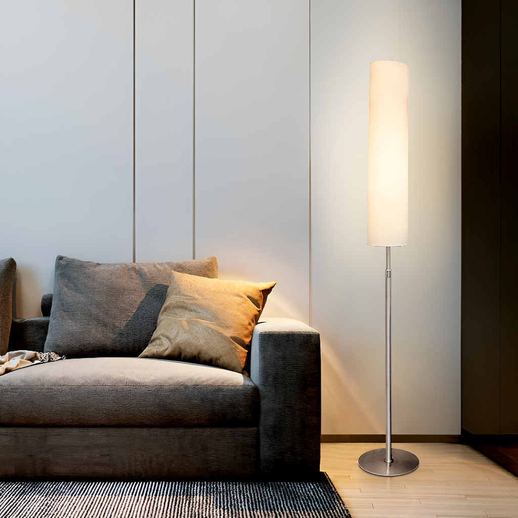 Minimalistisk Cylindrisk Gulvlampe - Justerbar