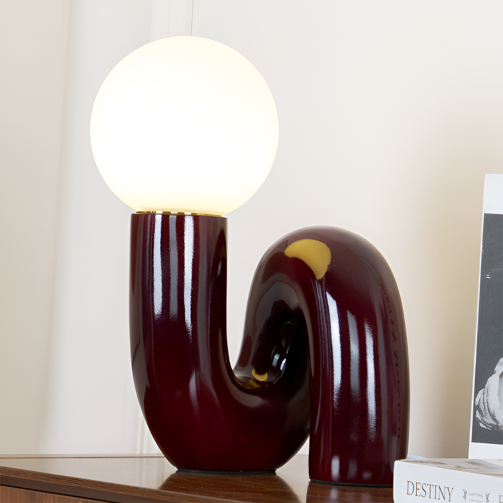 Moderne Skulpturel Bordlampe -  Minimalistisk