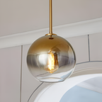 Moderne Pendellampe med Ombre-glas - Kugleloftslampe