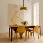 Nordisk retro-pendel i glas – farverig belysning