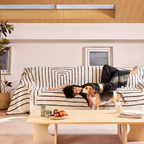 Geometrisk Frynse Sofa Tæppe - Vævet