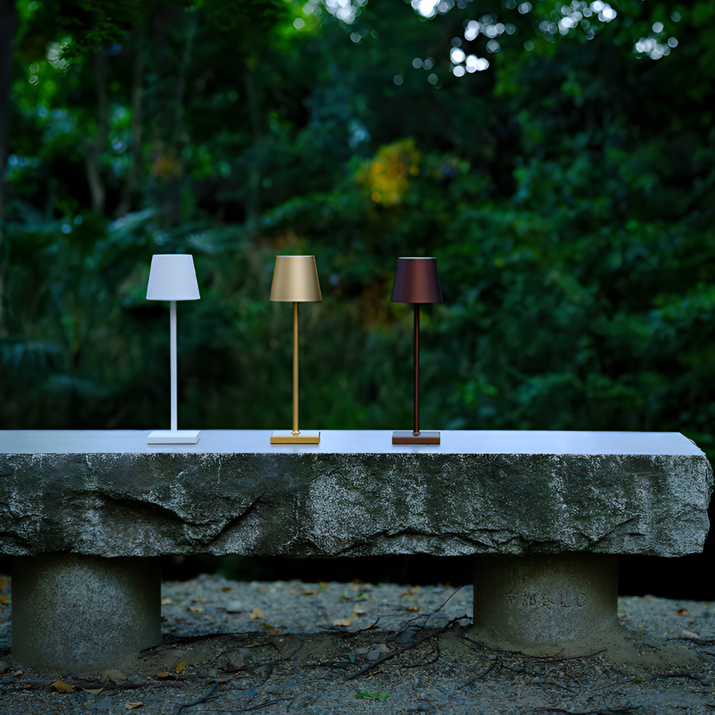 Minimalistisk Trådløs Bordlampe - Dæmpbar