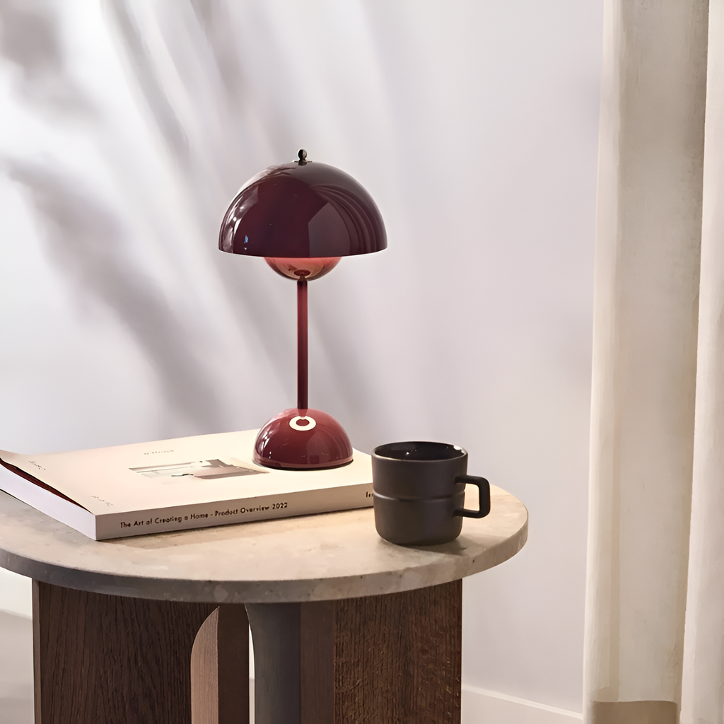 Minimalistisk Retro Kuppel Bordlampe - Ledningsfri