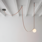 Italiensk-inspireret pendel med draperet design