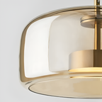 Røget Glas Pendellampe - Nordisk LED Hængelampe