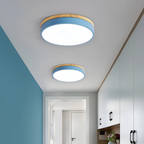 Skandinavisk Loftlampe med Træ - Moderne Hjemmebelysning