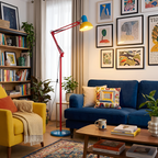 Memphis Industrial gulvlampe med flere arme – justerbar