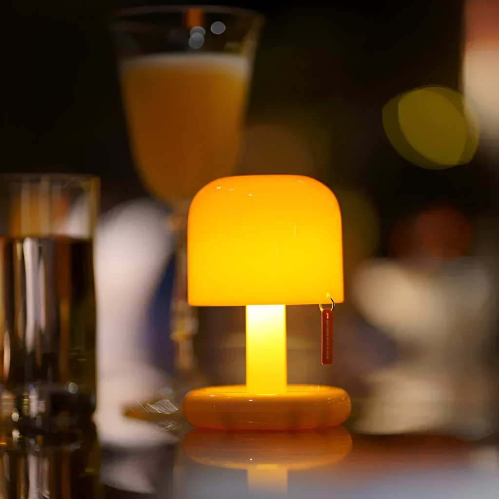 Grampians Glow Bærbar Lampe - Hvid Natlampe Med Lysdæmper