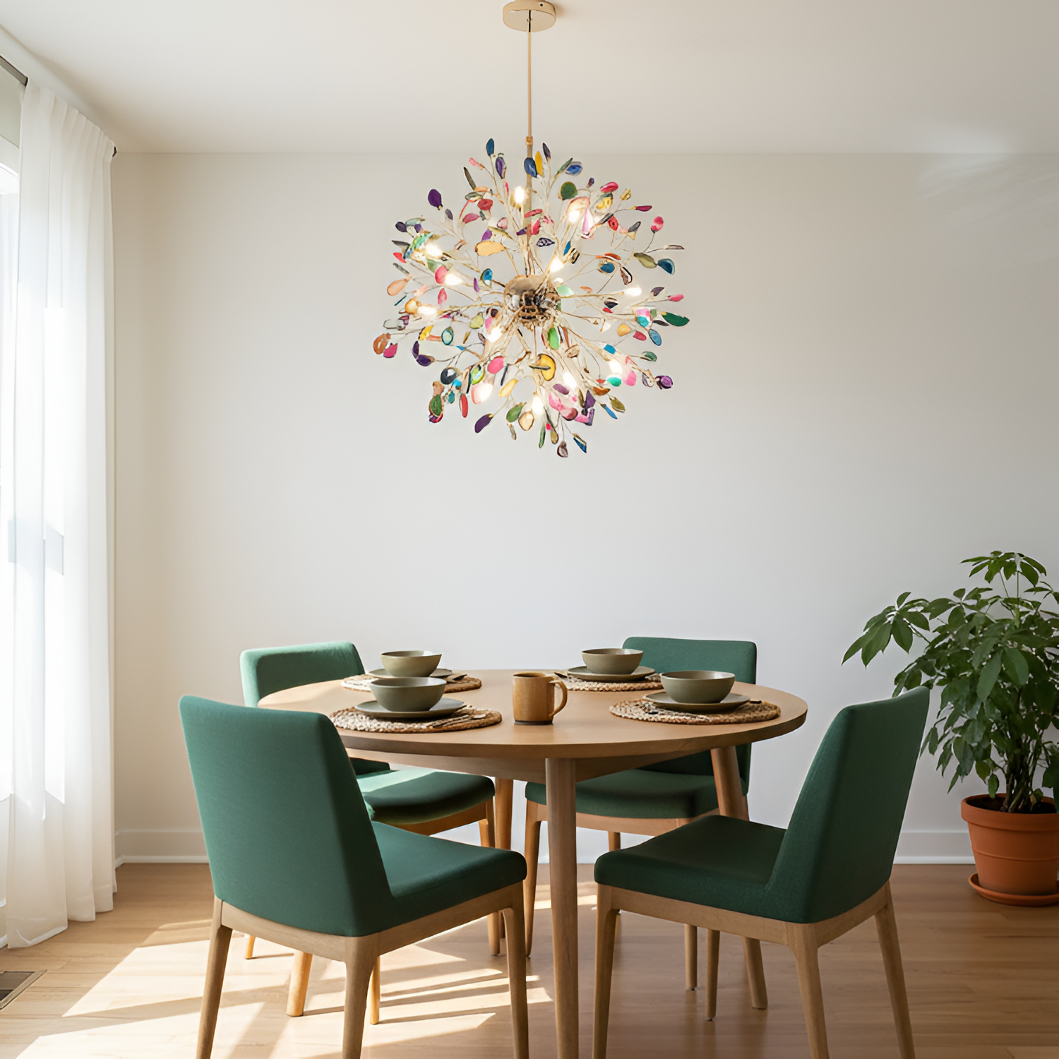 Botanisk Dekorativ Lysekrone - Justerbar