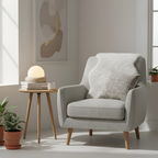 Skulpturel Travertin Bordlampe - Minimalistisk