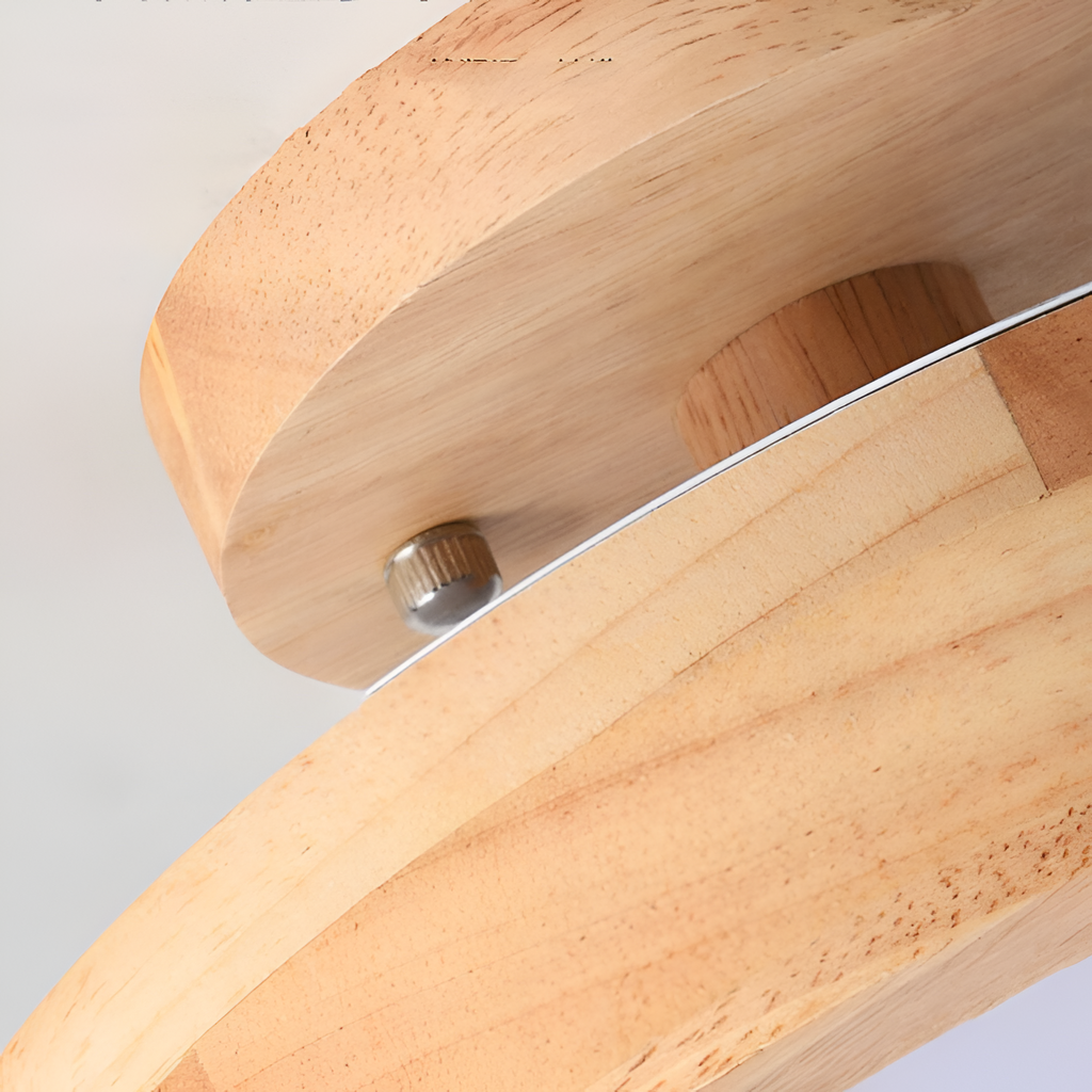 Træbase Nordisk Loftlampe - Minimalistisk