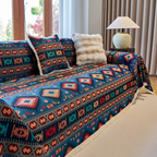 Bohemisk Geometrisk Sofatæppe - Marokkansk Stil