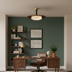 Skulpturel Alabast Loftlampe - Moderne