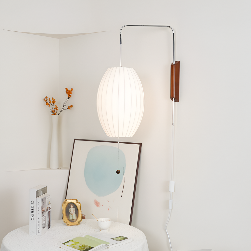 Svingarm Rillet Væglampe - Minimalistisk