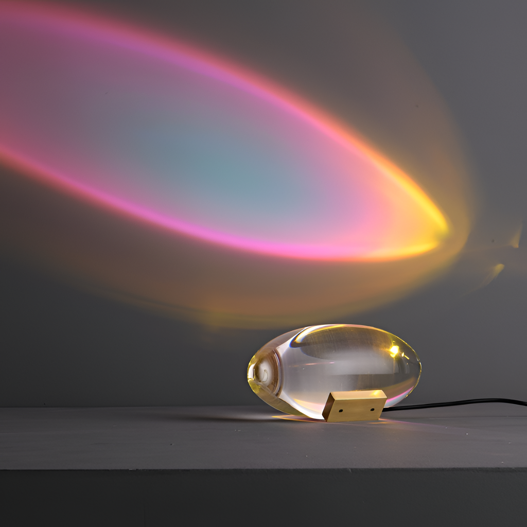 Oval Glasprojektion Projektor - Dekorativ Accent