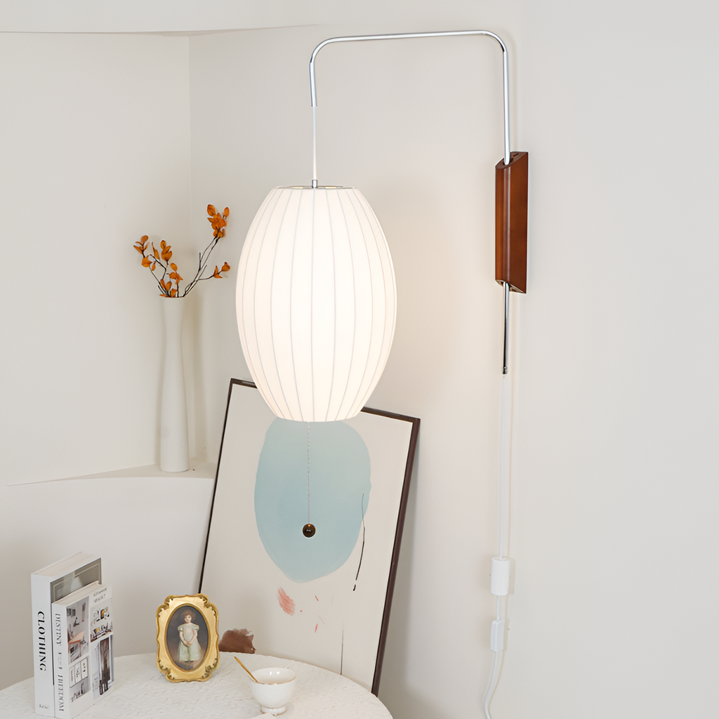 Svingarm Rillet Væglampe - Minimalistisk