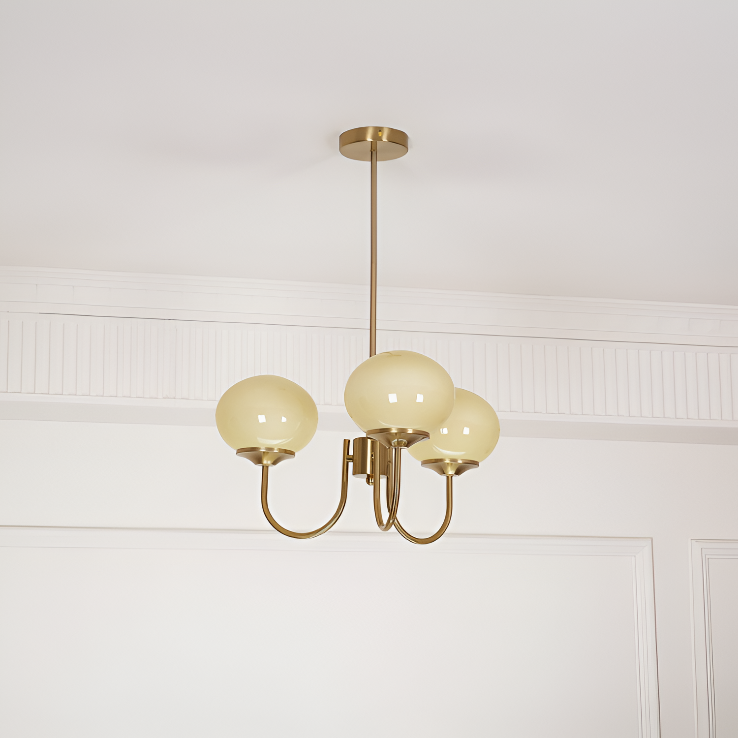 Mid Century Globe Lysekrone - Flere Lyskilder