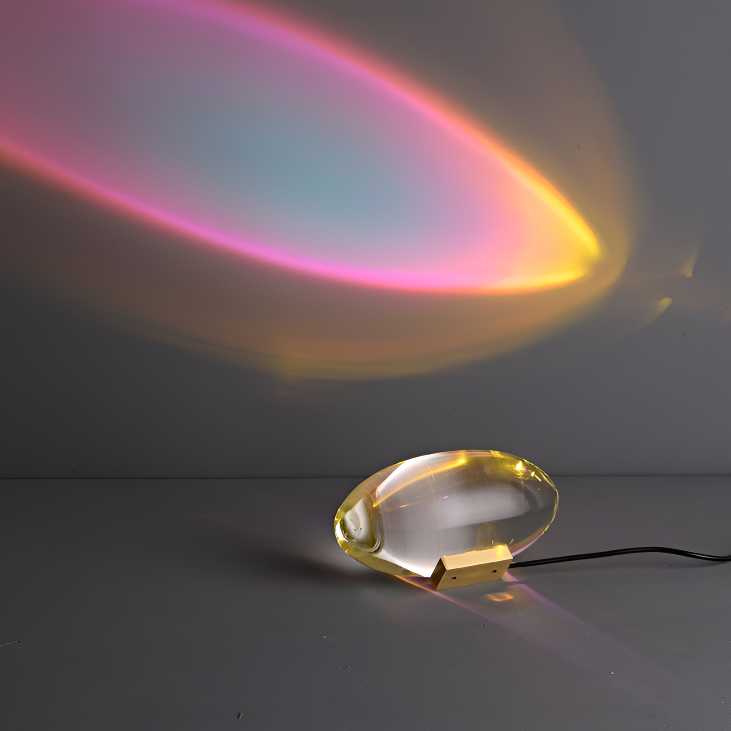 Oval Glasprojektion Projektor - Dekorativ Accent