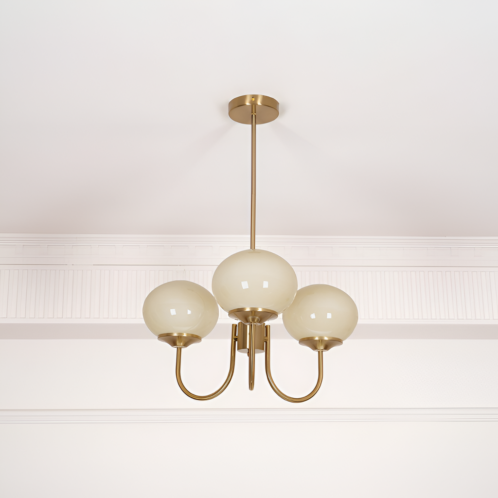 Mid Century Globe Lysekrone - Flere Lyskilder