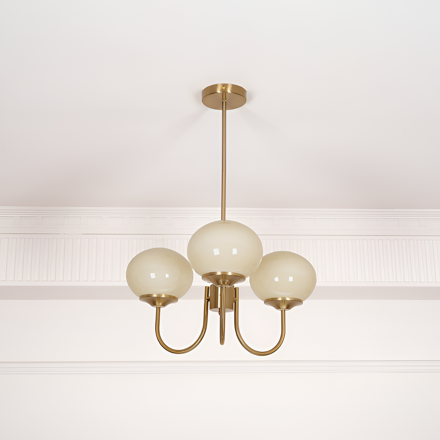 Mid Century Globe Lysekrone - Flere Lyskilder