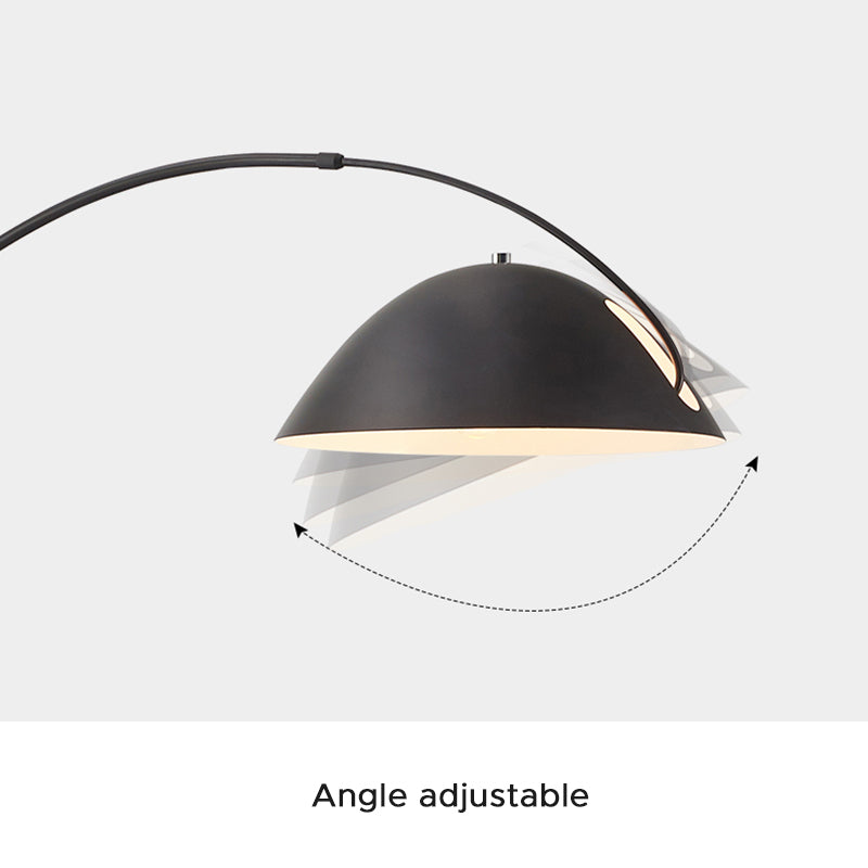 Minimalistisk Buet Gulvlampe - Justerbart Metal Arbejdslys