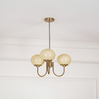 Mid Century Globe Lysekrone - Flere Lyskilder