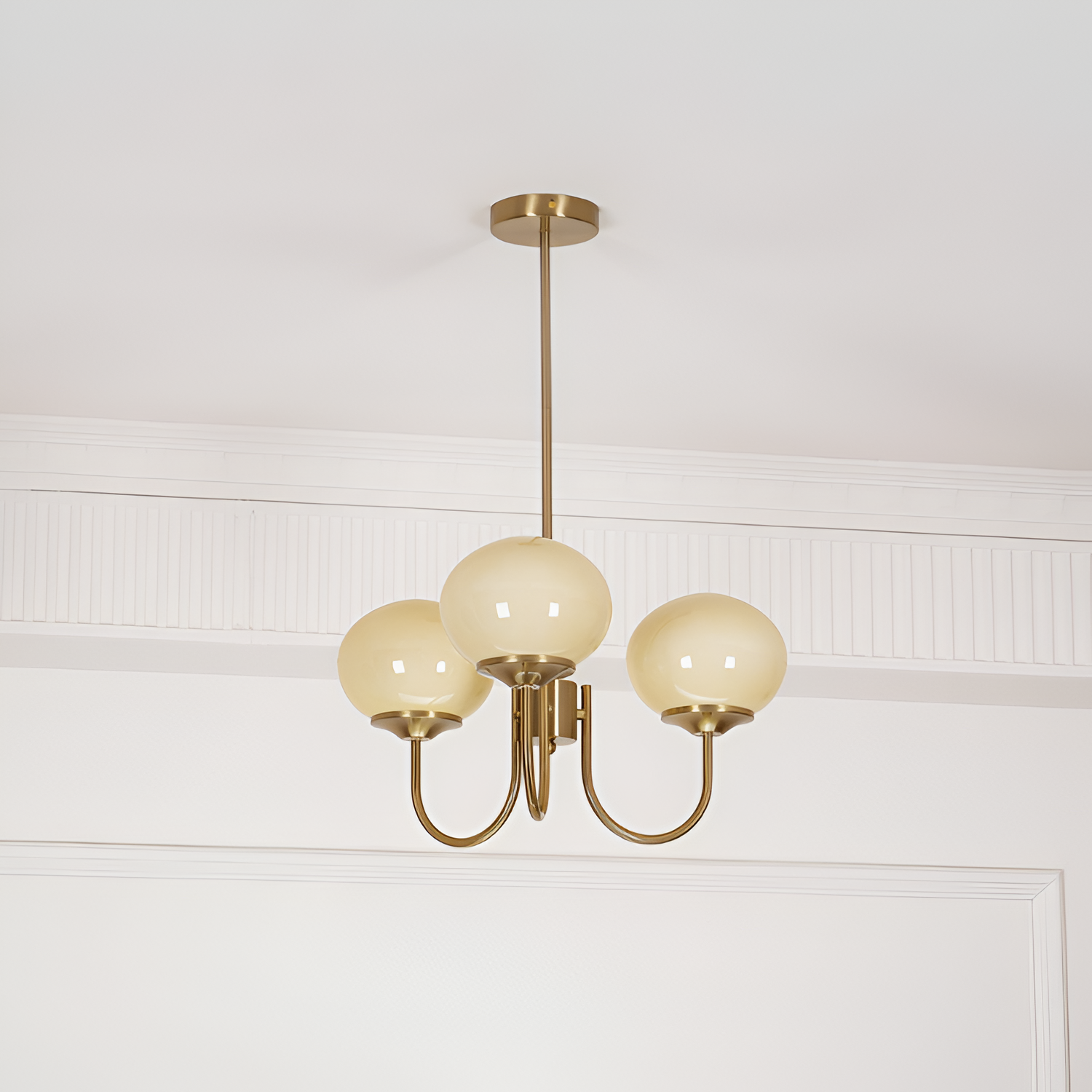 Mid Century Globe Lysekrone - Flere Lyskilder