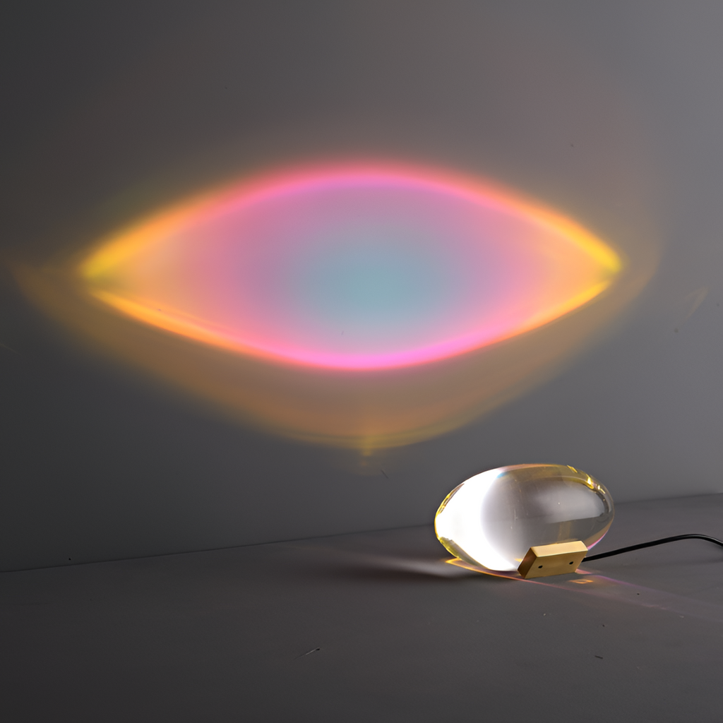 Oval Glasprojektion Projektor - Dekorativ Accent