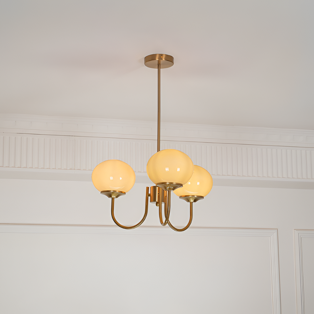 Mid Century Globe Lysekrone - Flere Lyskilder