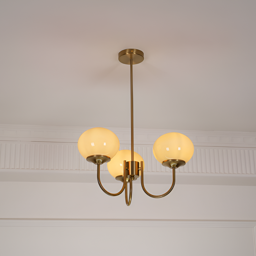 Mid Century Globe Lysekrone - Flere Lyskilder
