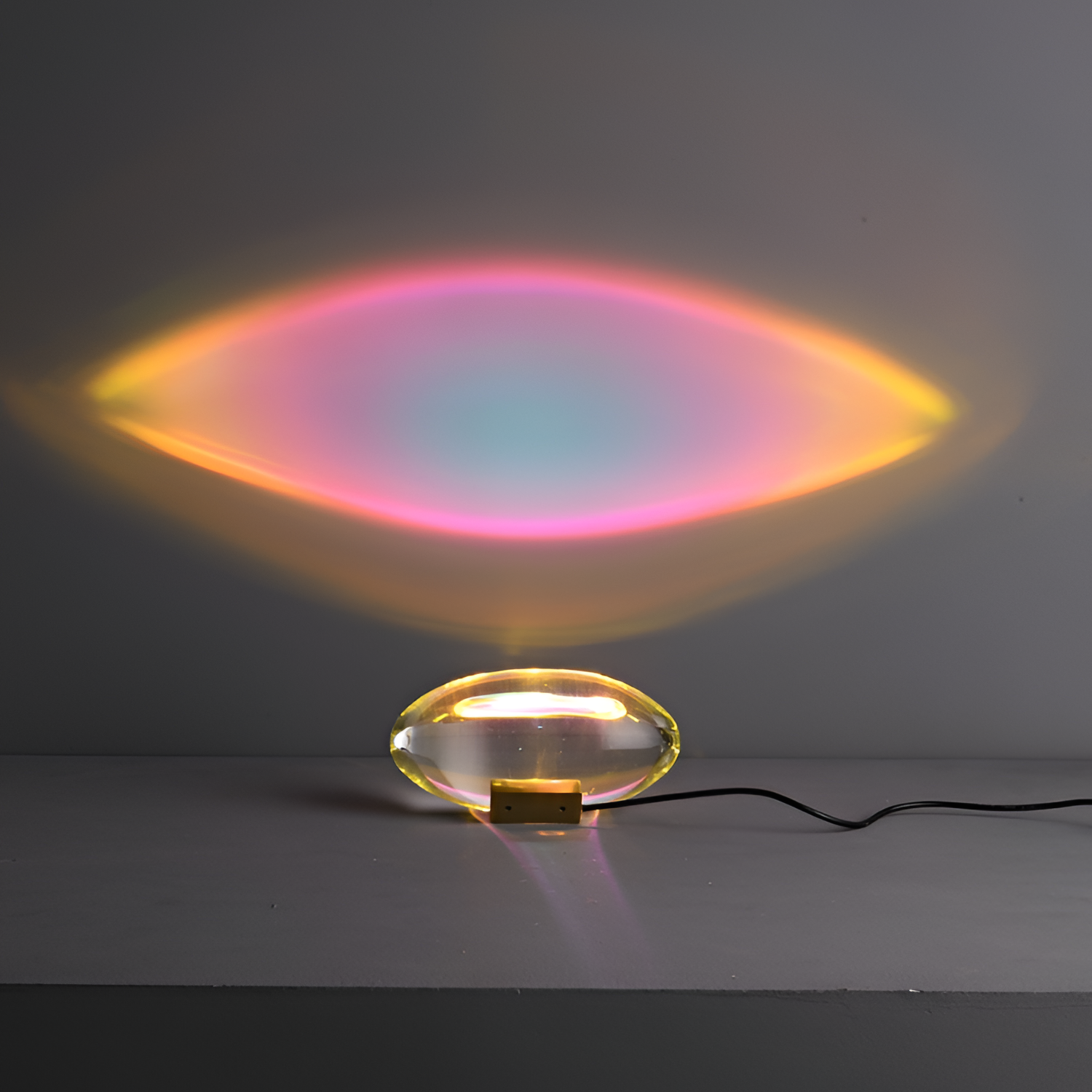 Oval Glasprojektion Projektor - Dekorativ Accent