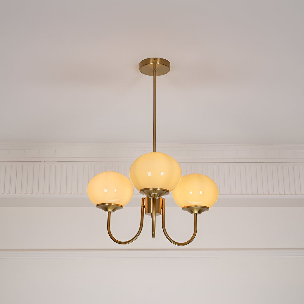 Mid Century Globe Lysekrone - Flere Lyskilder