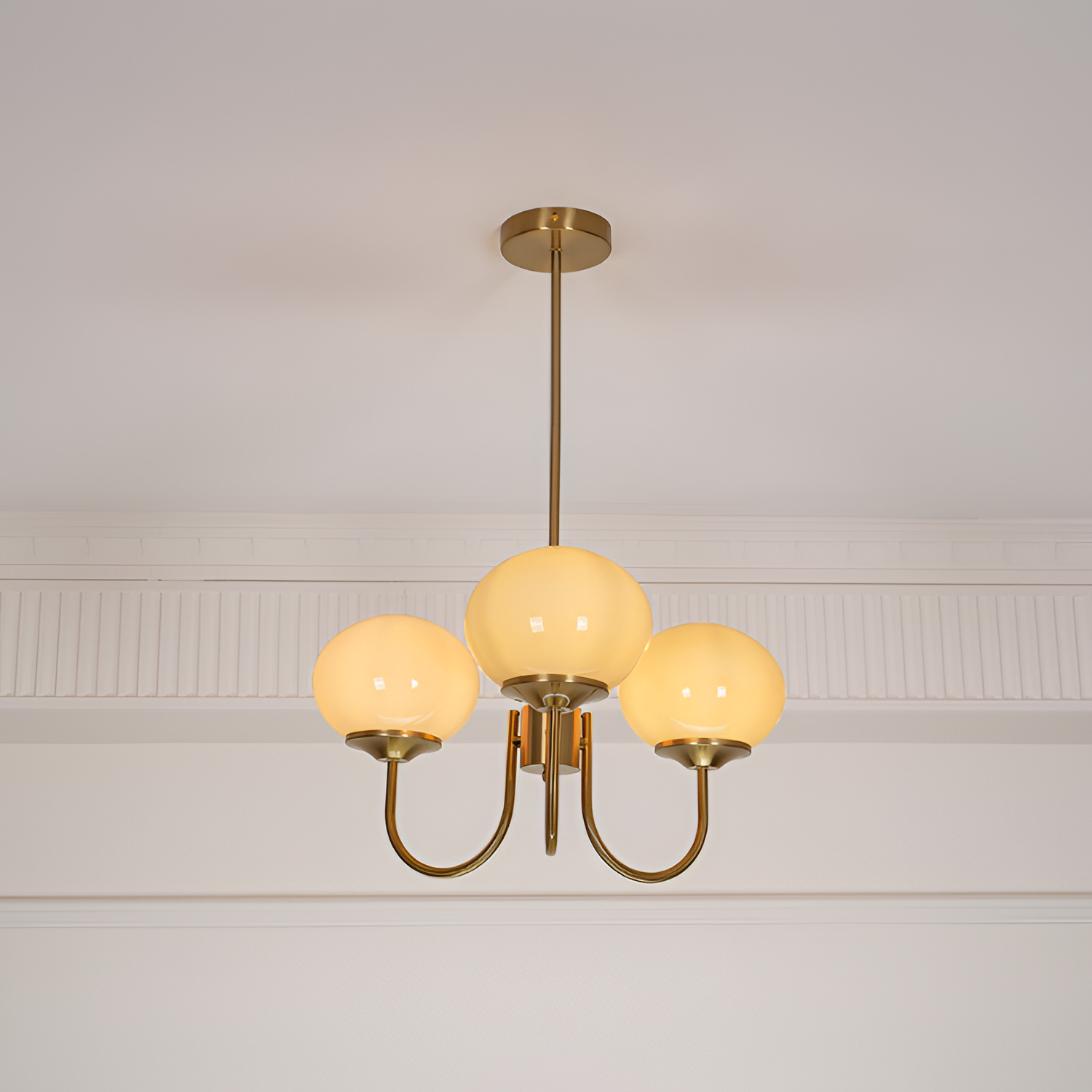 Mid Century Globe Lysekrone - Flere Lyskilder