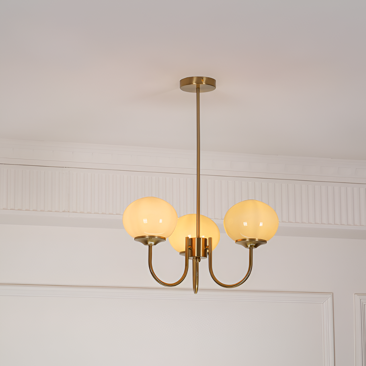 Mid Century Globe Lysekrone - Flere Lyskilder