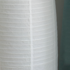 Rillet Høj Papirlampe - Minimalistisk