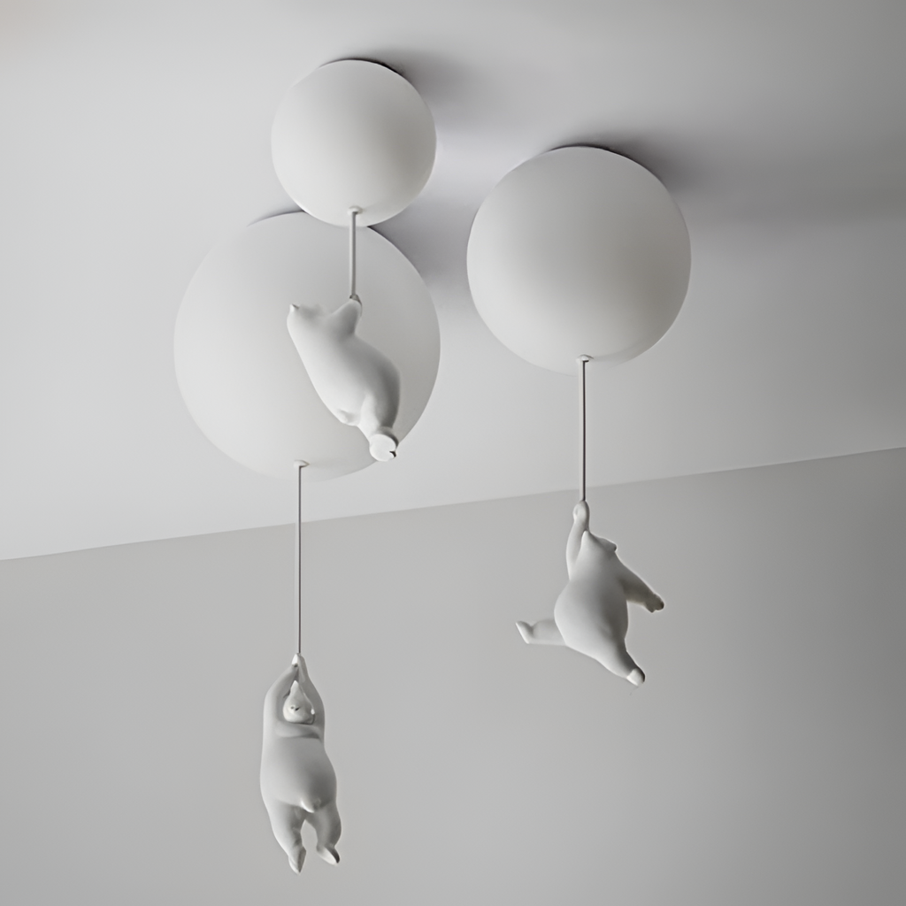 Ballonbjørn Loftlampe - Børneværelse Dekoration