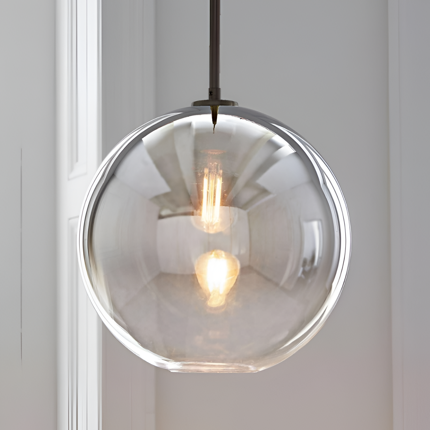 Moderne Pendellampe med Ombre-glas - Kugleloftslampe