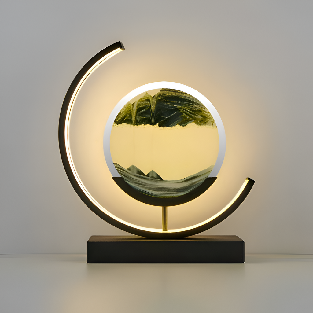 Minimalistisk Geometrisk Bordlampe - Roterende