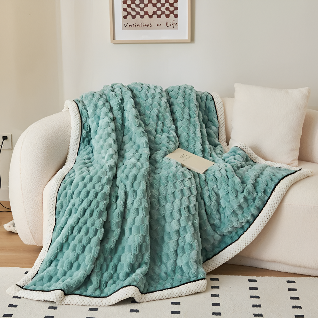 Tekstureret Boble Plaid - Vendbar