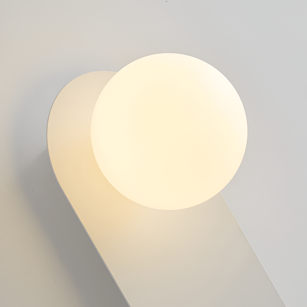 Minimalistisk Oval Væglampe - Nordisk Stil