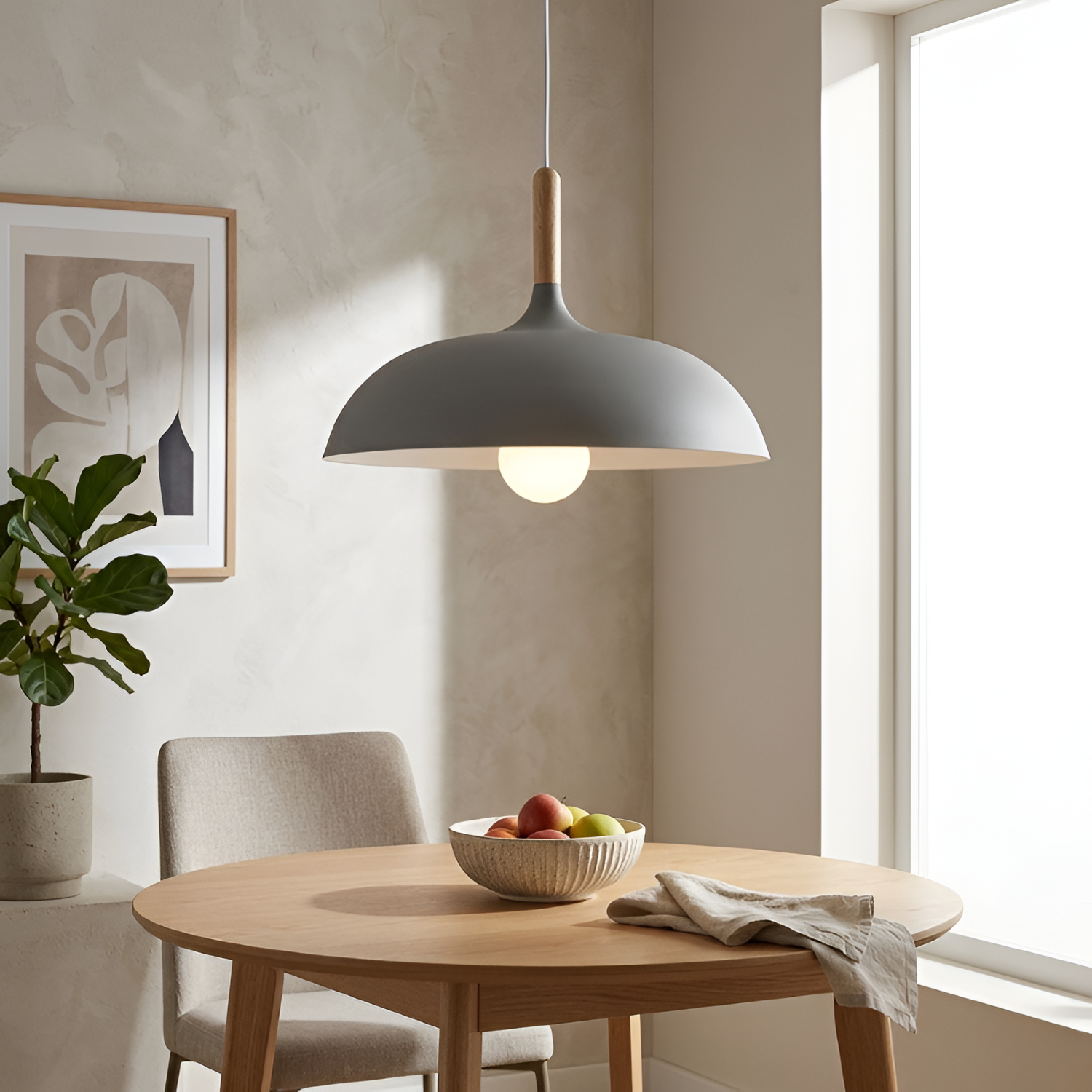 Moderne Nordisk Pendellampe - Minimalistisk Macaron Loftlampe