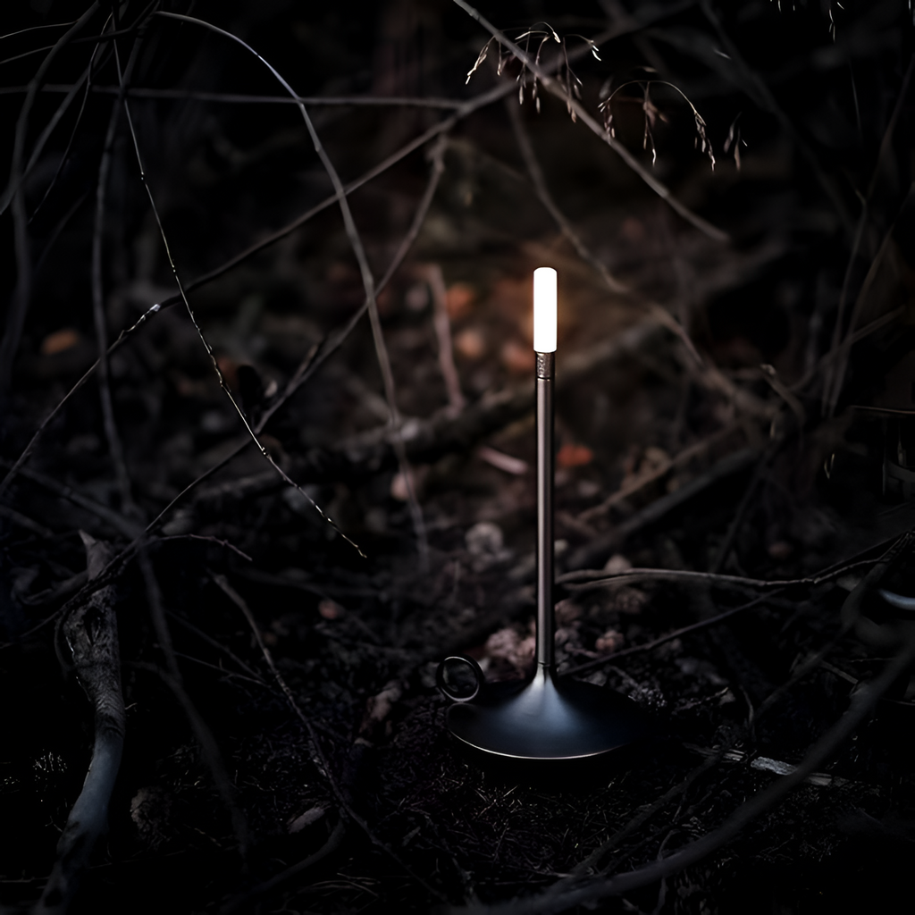 Bærbar Cylindrisk Bordlampe - Trådløst Led-Natlys