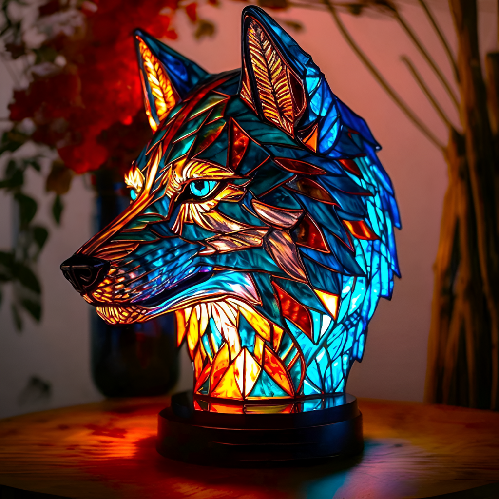 Mosaik Glas Dyrelampe Bordpynt - Moderne